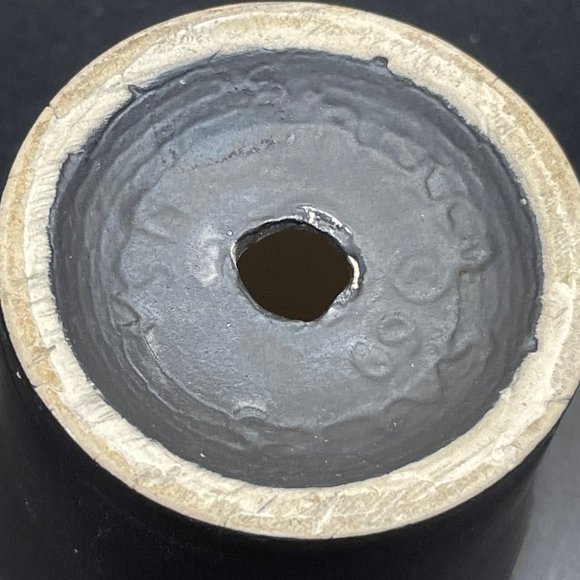 Ceramic Mushroom Shaker Vintage Pottery Parmesan Cheese Shaker Signed USA - Picture 6 of 8